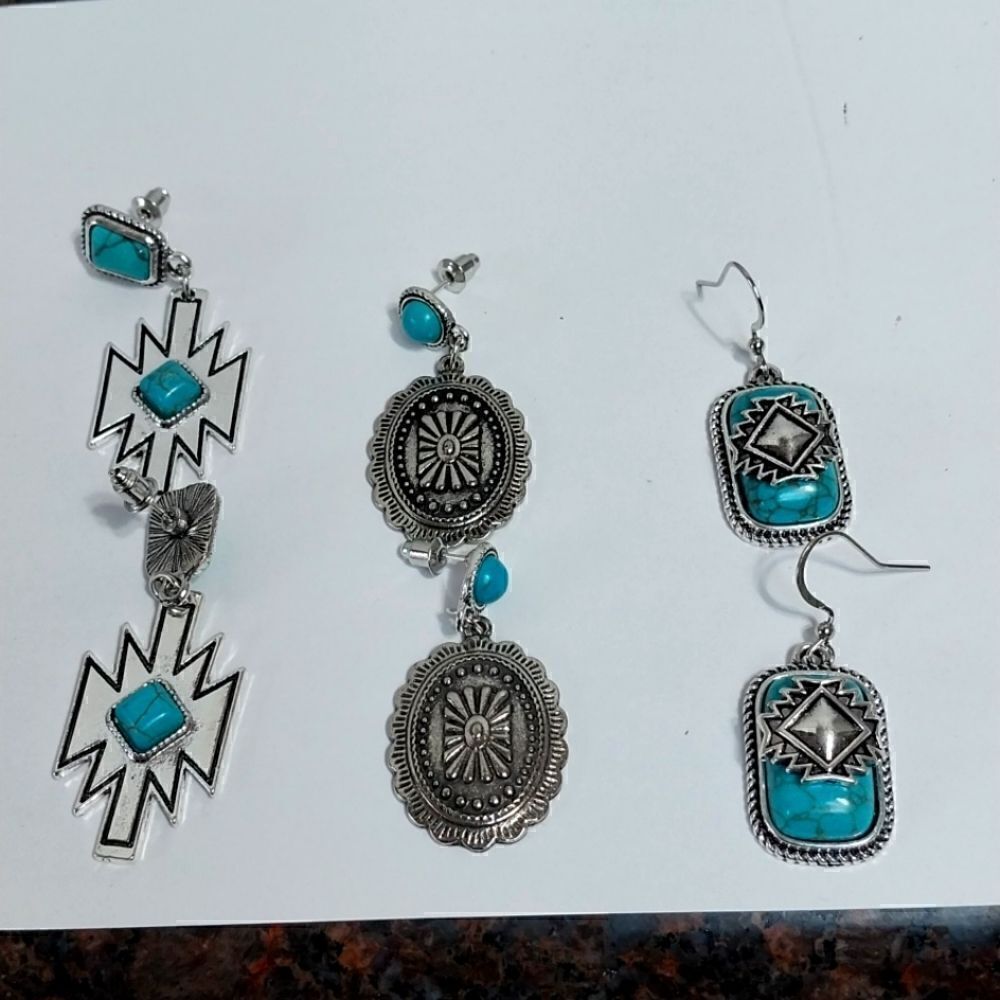 3 Sets of Southwest Earrings...